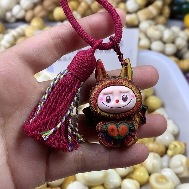 手串菩提根/象牙果彩虹木挂件1