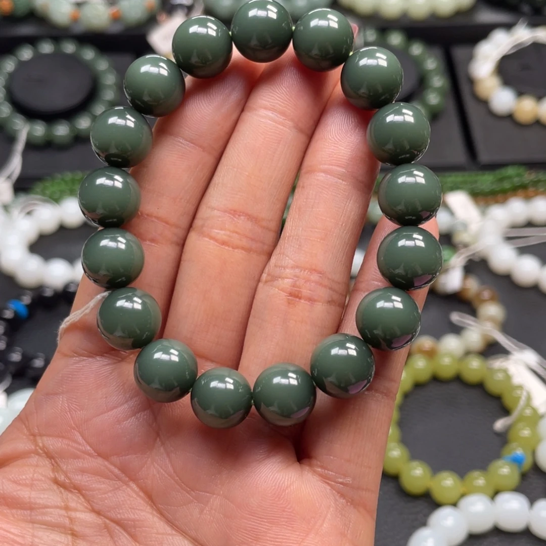 和田玉未镶嵌手链