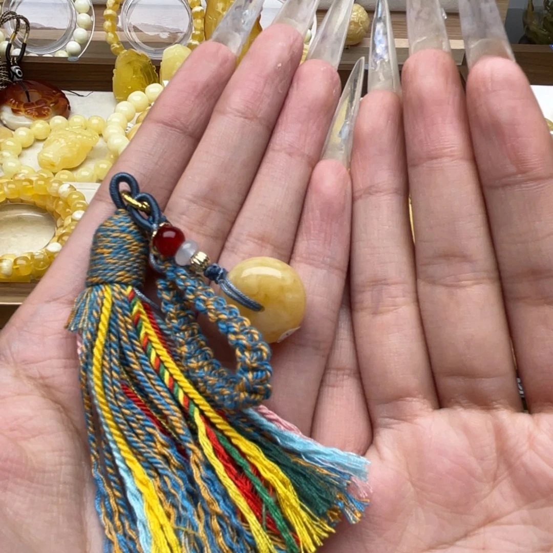 琥珀未镶嵌裸石蜜蜡平安扣静