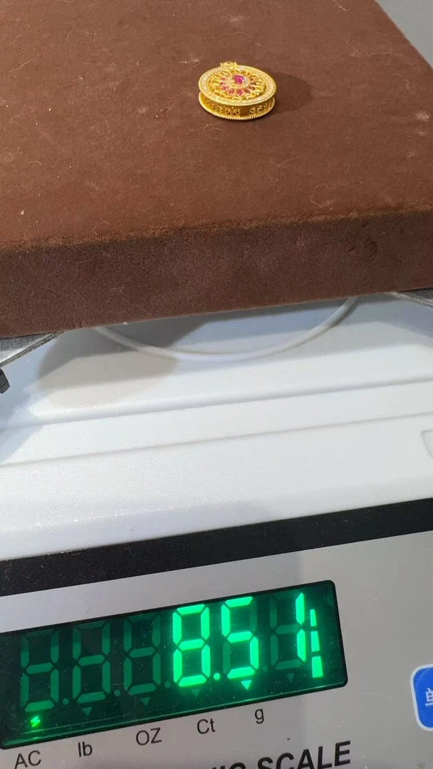 足金精品工艺吊坠