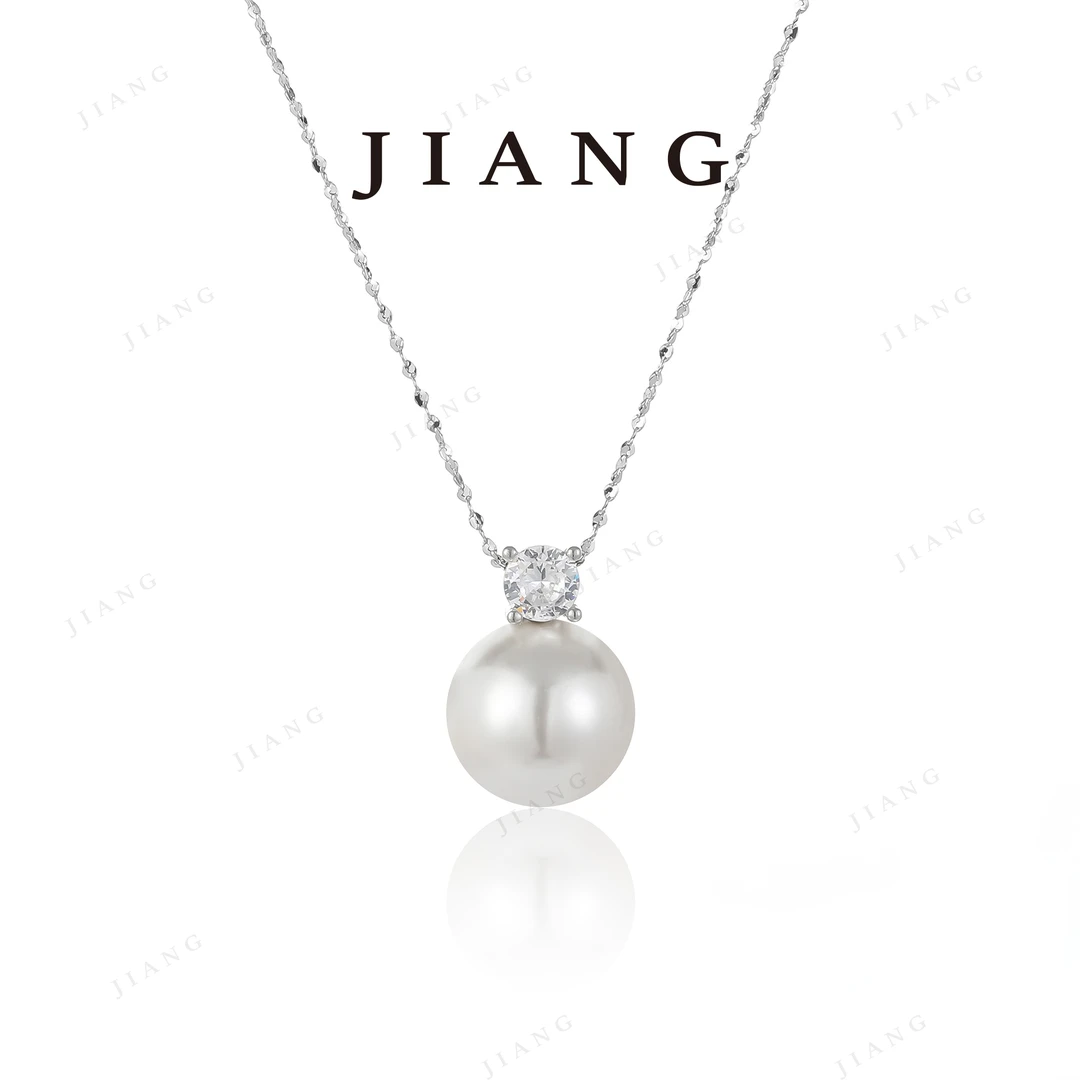 坠链均925银仿珍珠 镀K金 925银【小灯泡】 经典时尚项链 4617