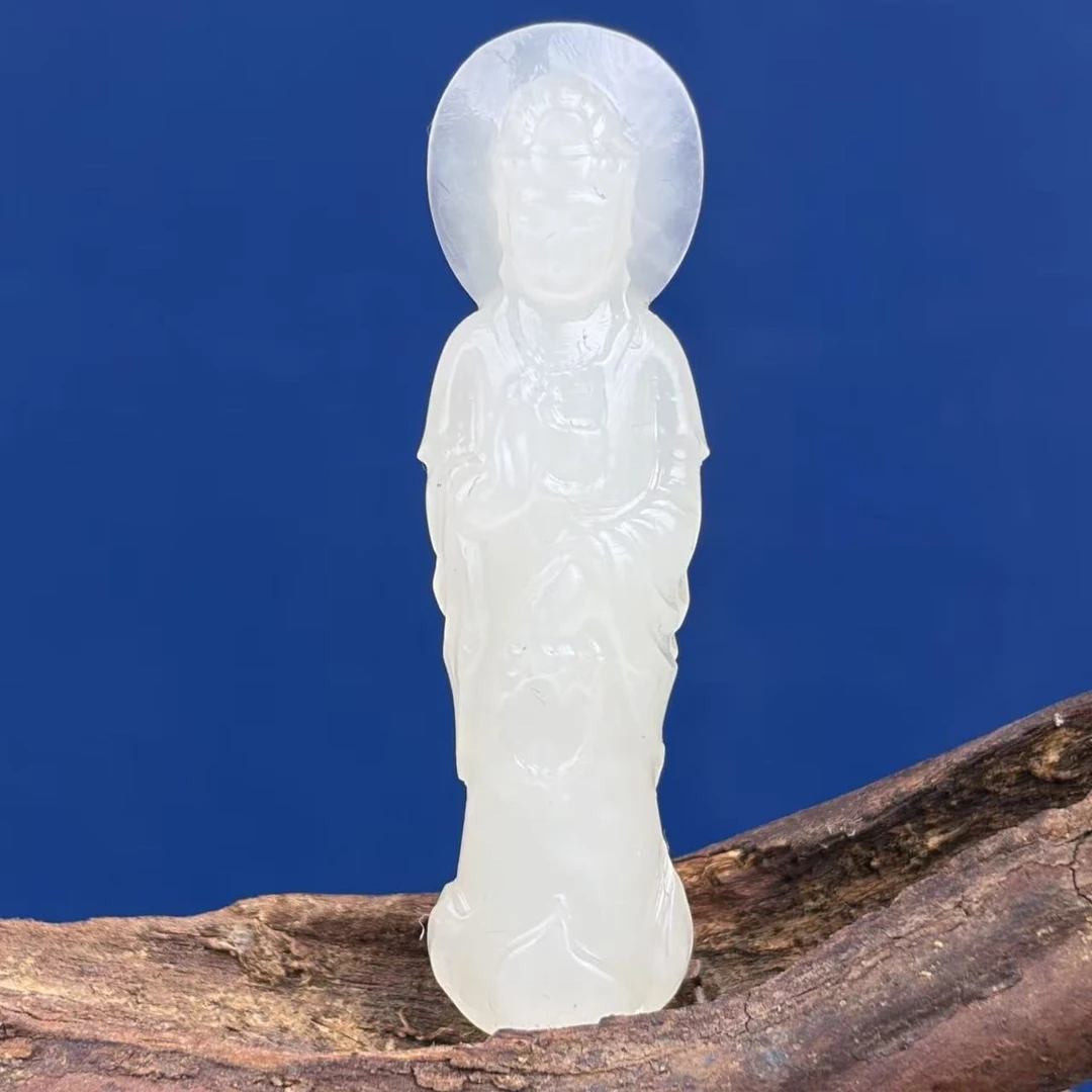 立体观音玉佩S023