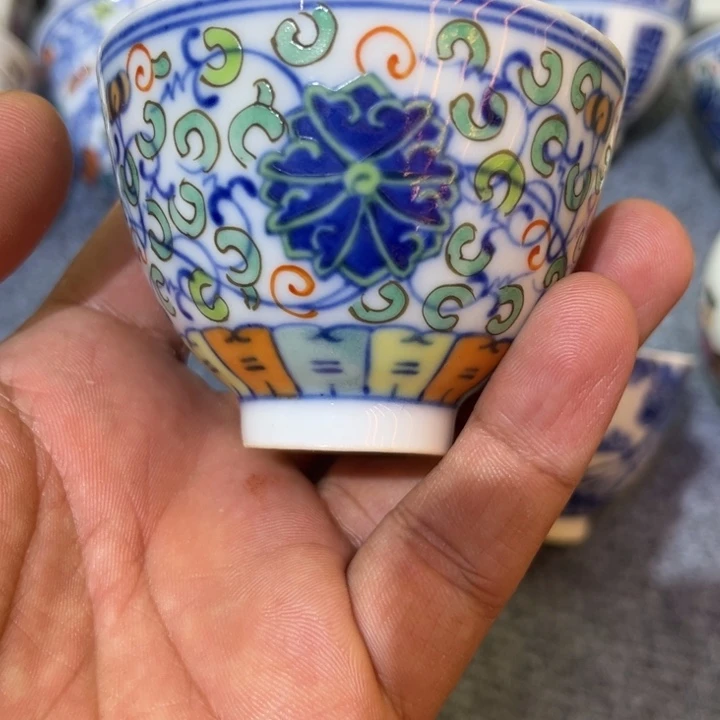 纯手绘精品盖碗杯