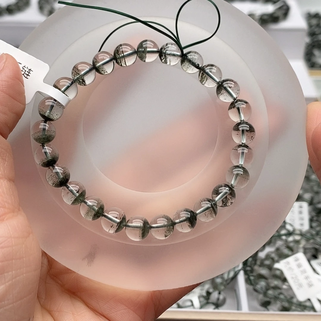 我****手链水晶未镶嵌绿幽灵手链