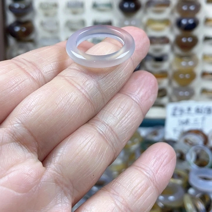 未镶嵌戒指玛瑙/玉髓不退不换