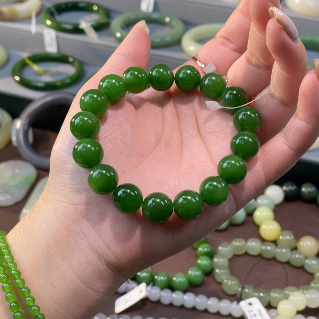 和田玉（碧玉）未镶嵌手链