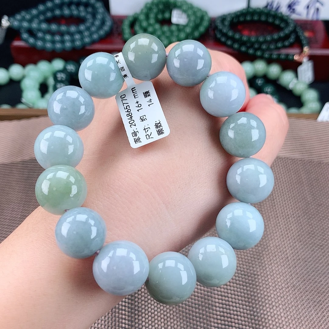 翡翠未镶嵌毛衣链