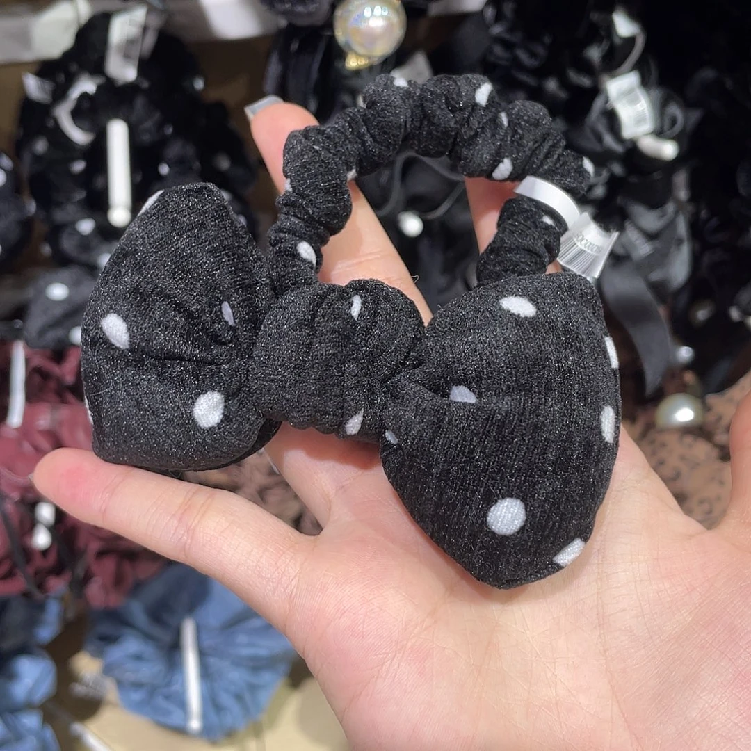 皮质非金属黑波点发绳