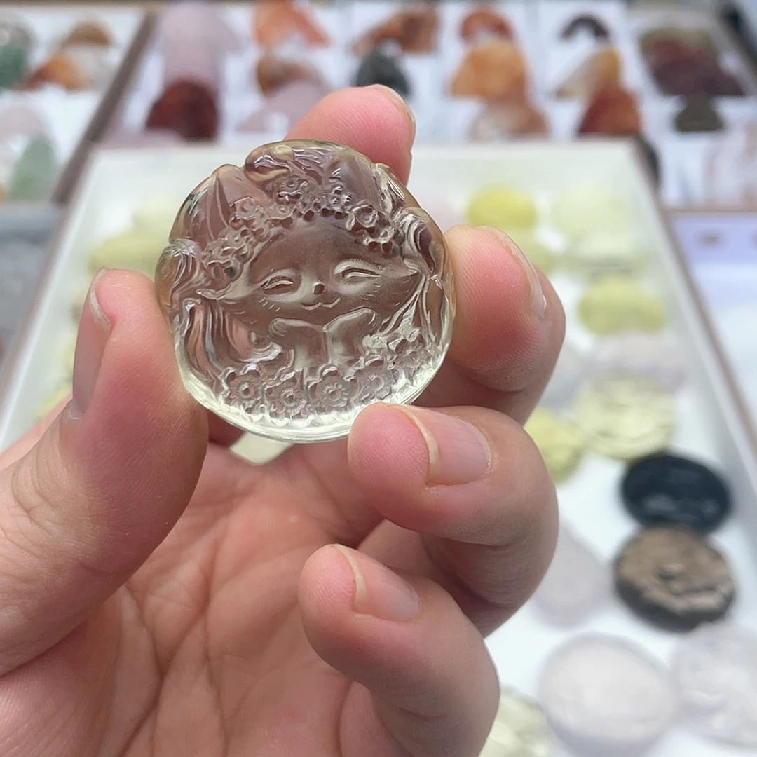 水晶吊坠(不含链)未镶嵌神***宝