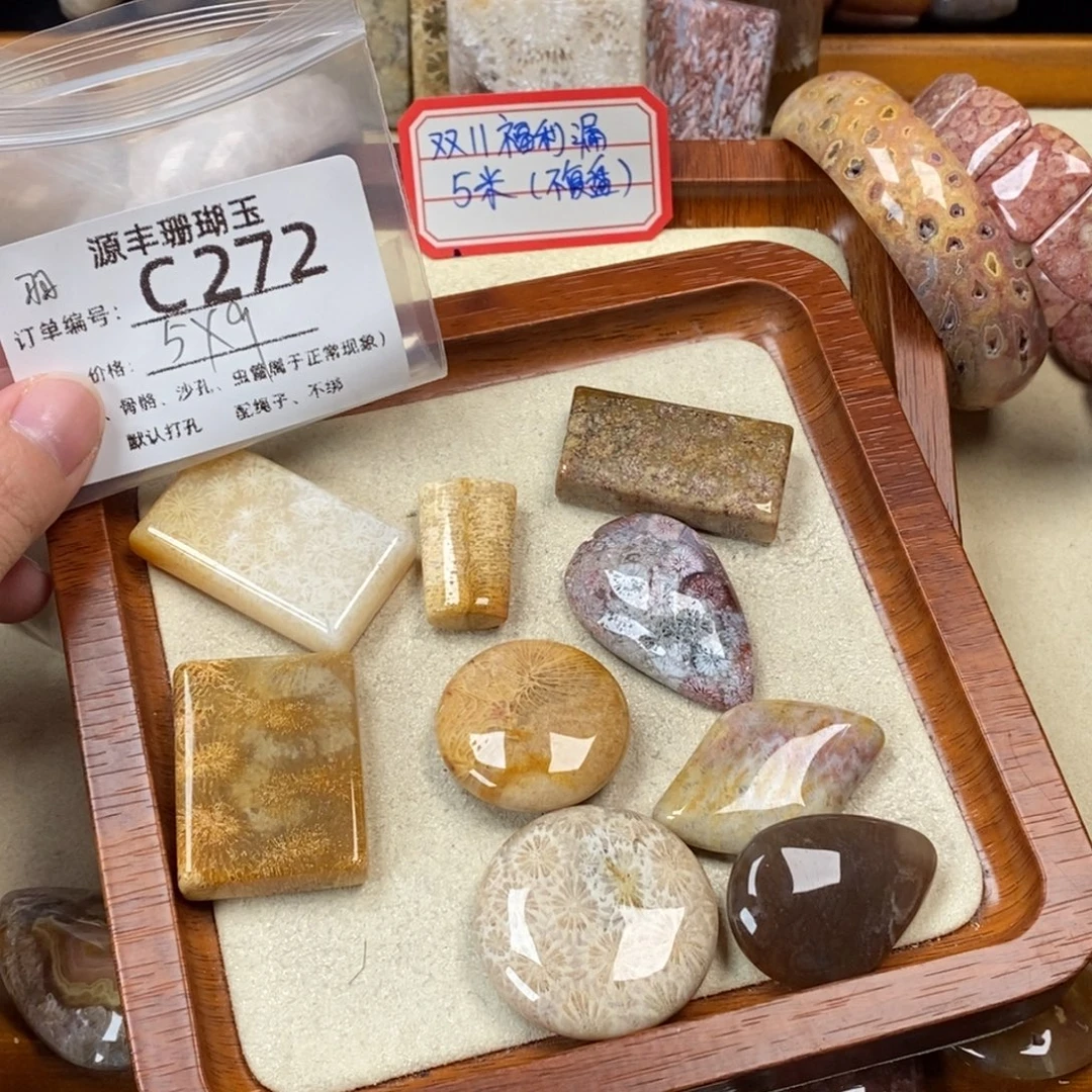 A***外硅化玉未镶嵌颈饰