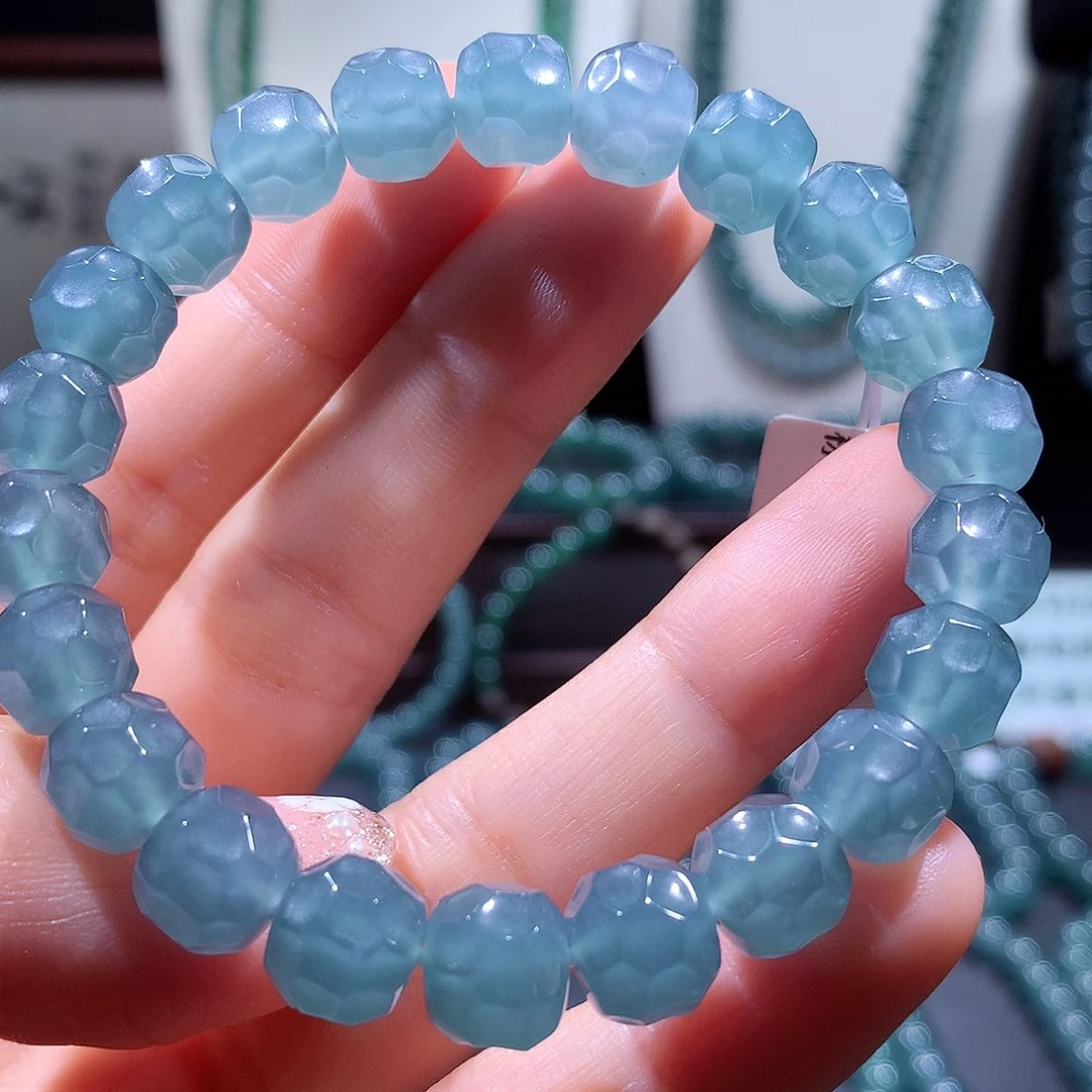 未镶嵌手链翡翠天然a货翡翠手串9.3mm