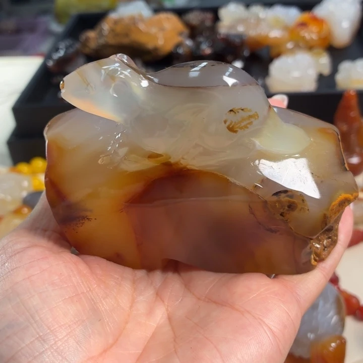玛瑙/玉髓未镶嵌吊坠(不含链)