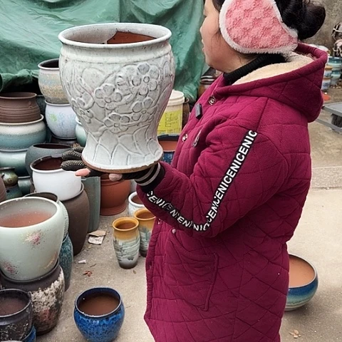 口20高25瑕疵底裂盆子