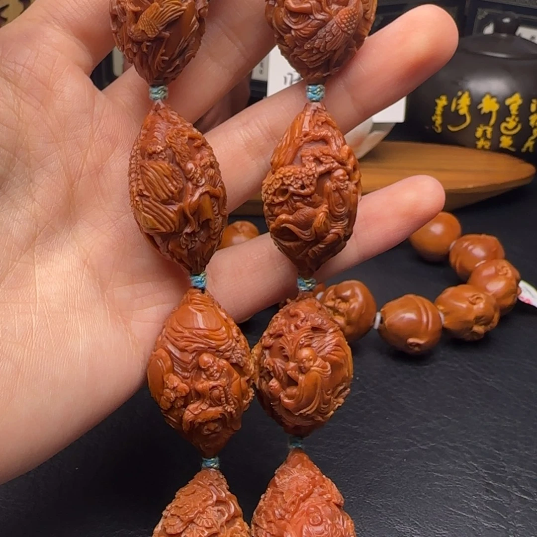 手串/手链橄榄核风景十八罗汉