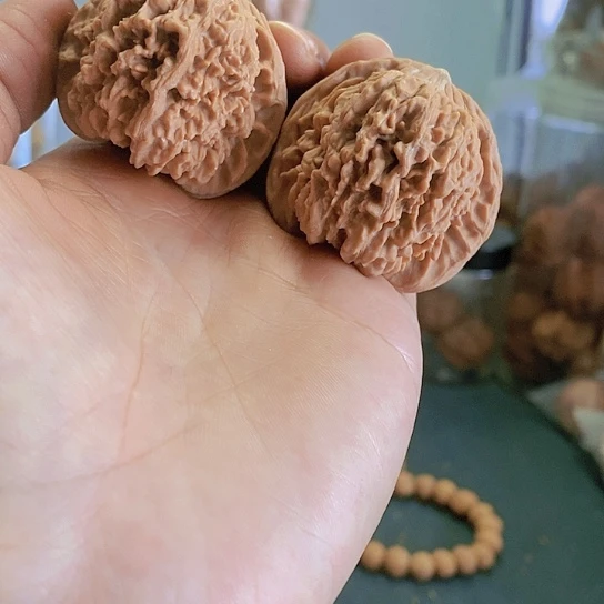 【闪购商品】把件文玩核桃42老树珊瑚纹满天星