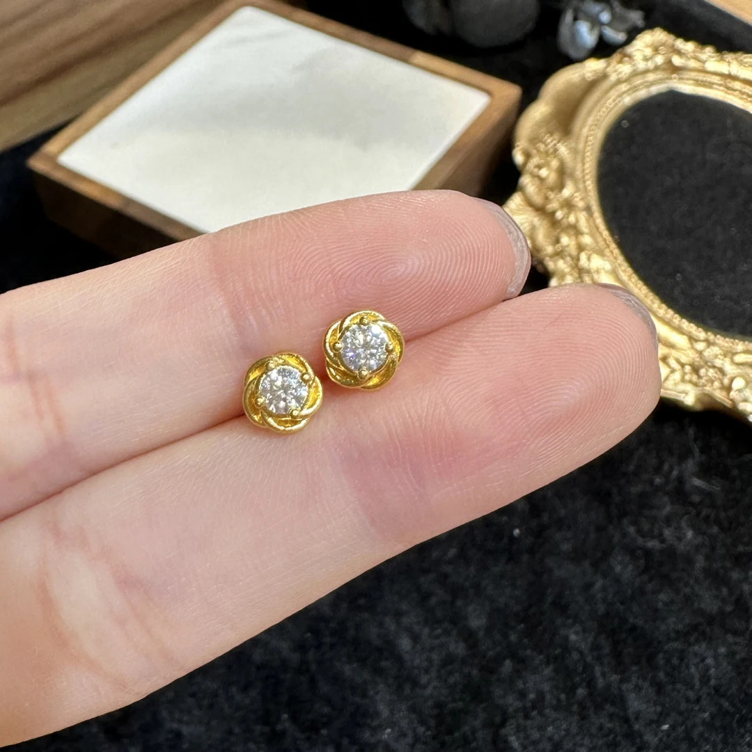 足金999 黄金5G工艺 耳饰