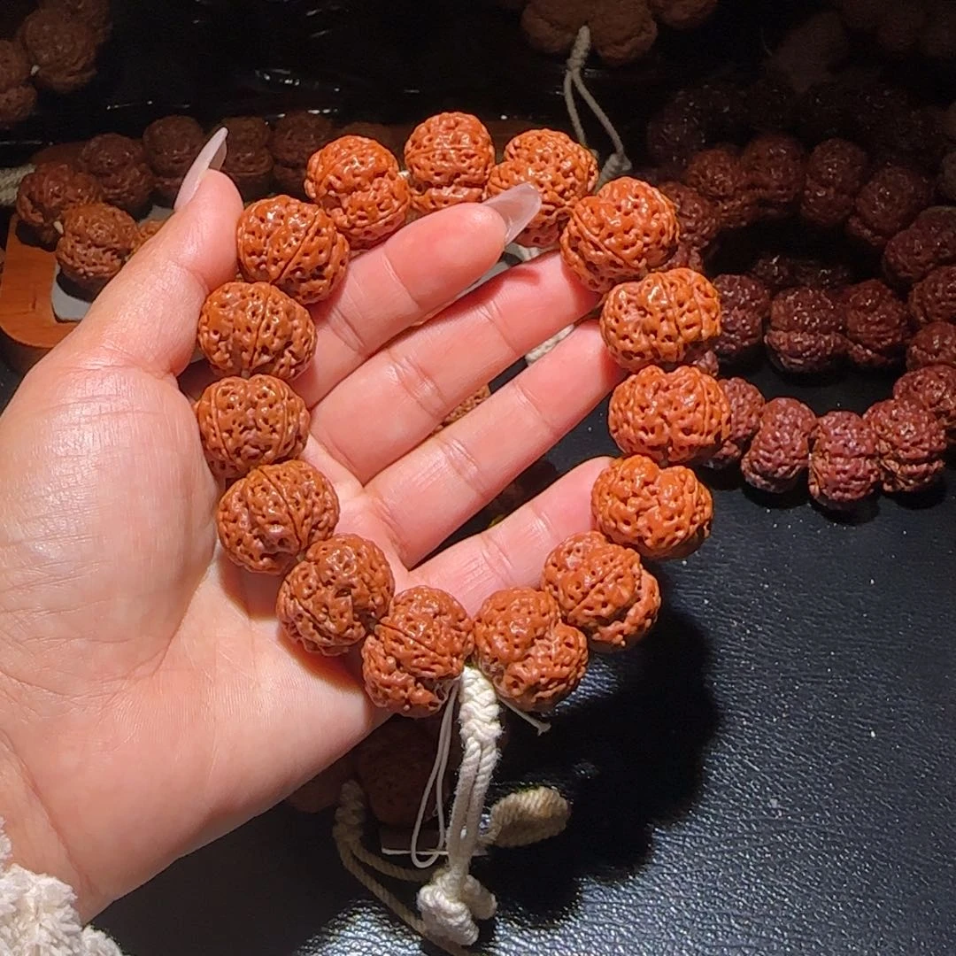 金刚菩提吊坠22矮桩梅花双龙定制