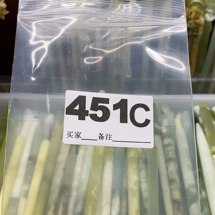 透闪石-蛇纹石玉发饰未镶嵌四**日