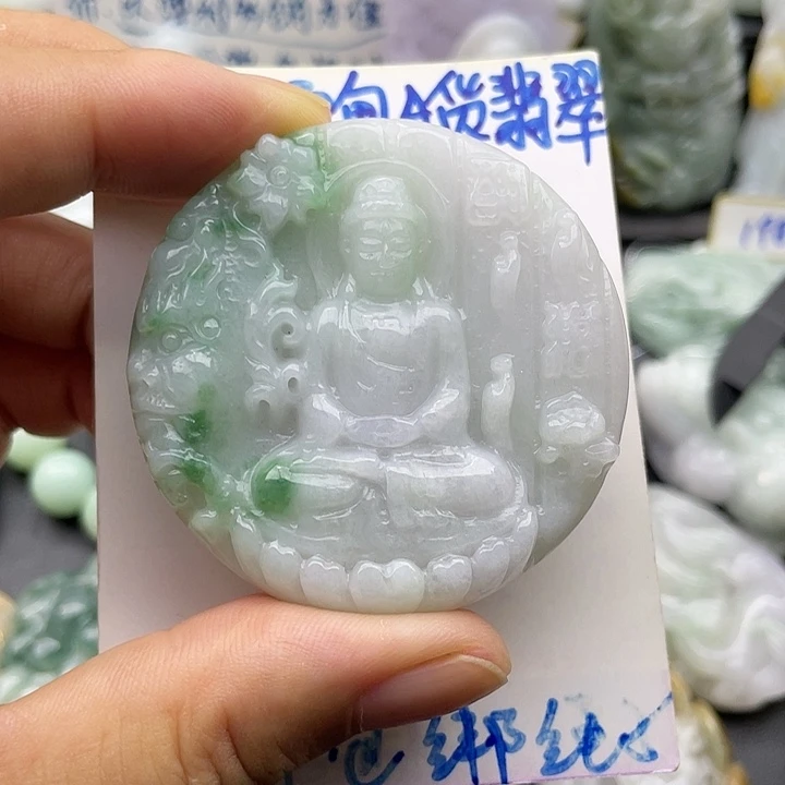 翡翠未镶嵌颈饰天然翡翠