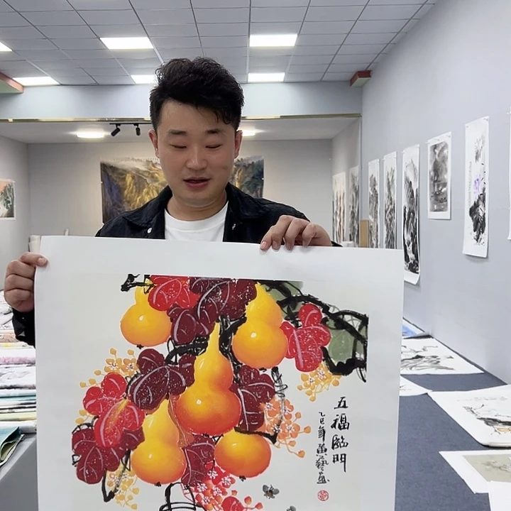 国画国画作品宣纸纯手绘