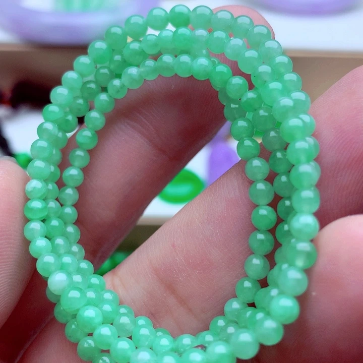 翡翠未镶嵌毛衣链