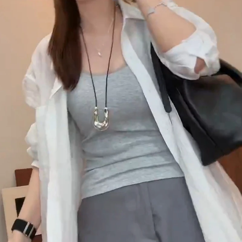 25新款极简风基础款细腻舒适高品质蕾丝拼接背心吊带女LK2504868