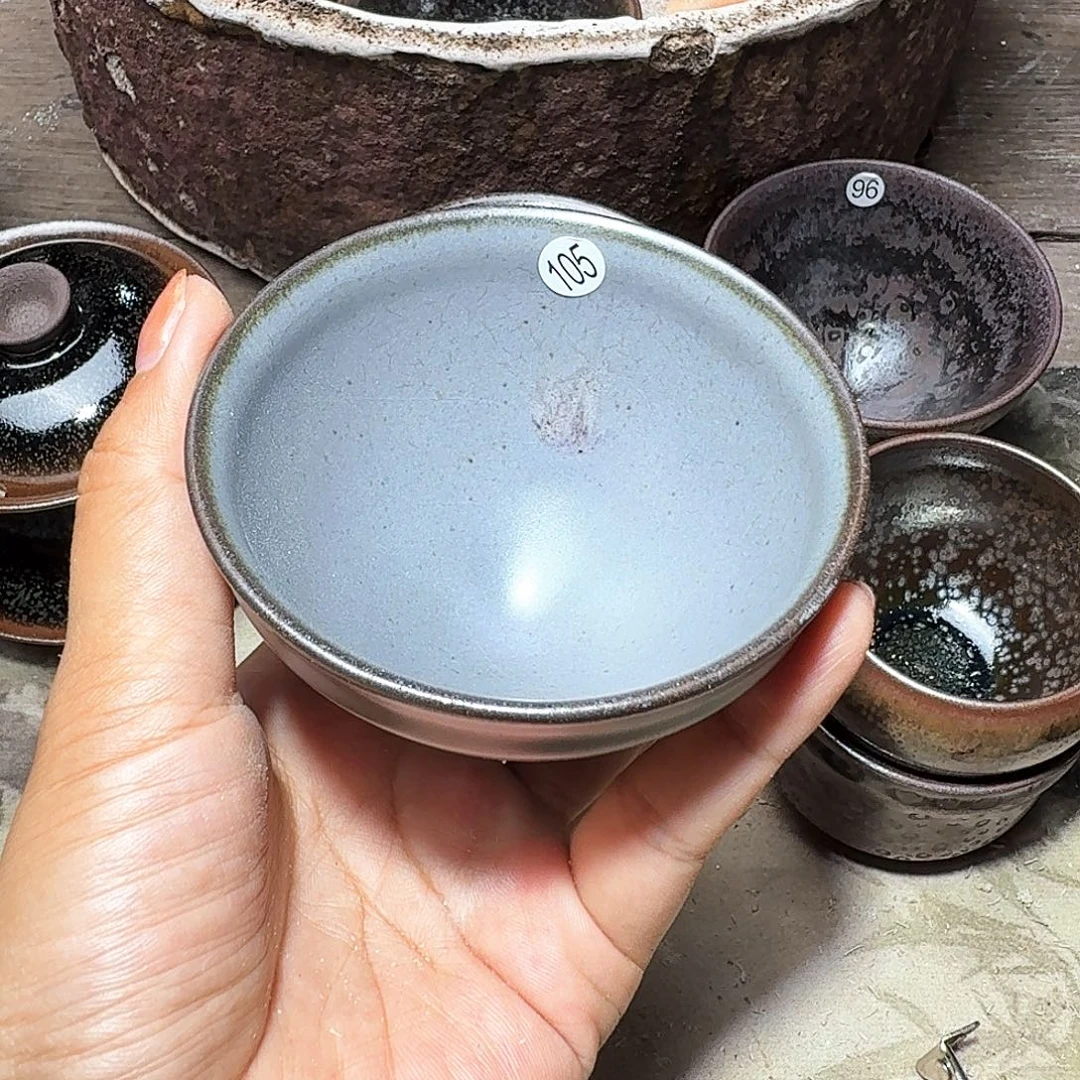茶盏义兴龙窑建盏105微瑕