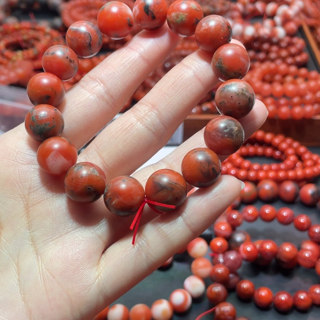 南红玛瑙手链未镶嵌