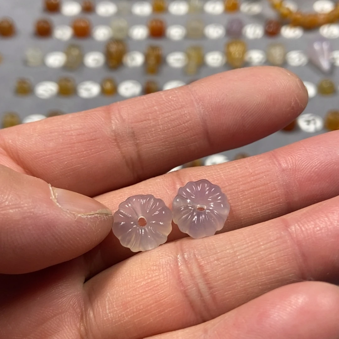 坤***风玛瑙/玉髓合金颈饰花