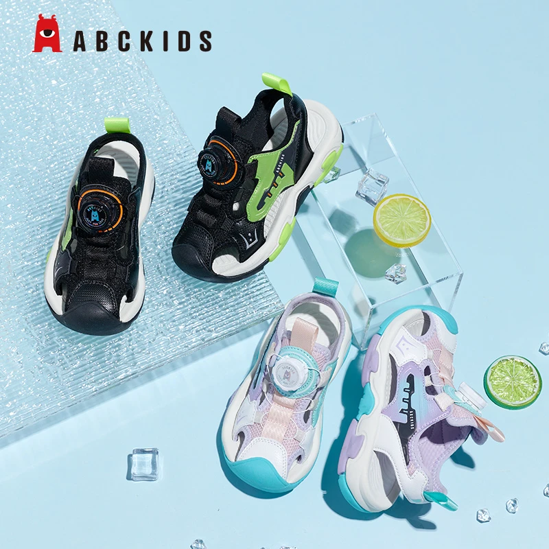 Abckids童鞋儿童防滑舒适包头凉鞋男童女童百搭时尚防撞耐磨童鞋