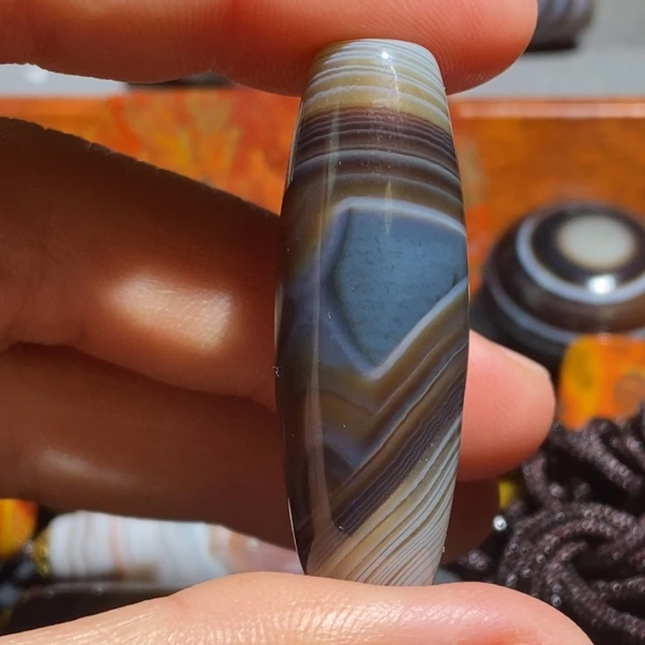 玛瑙/玉髓钛钢颈饰