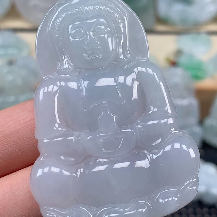 颈饰未镶嵌翡翠玉观音吊坠