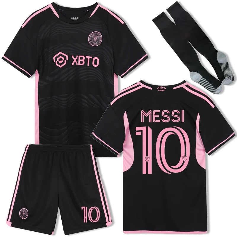 梅西球衣2023赛季足球服迈阿密国际训练套装定制男女学生比赛服