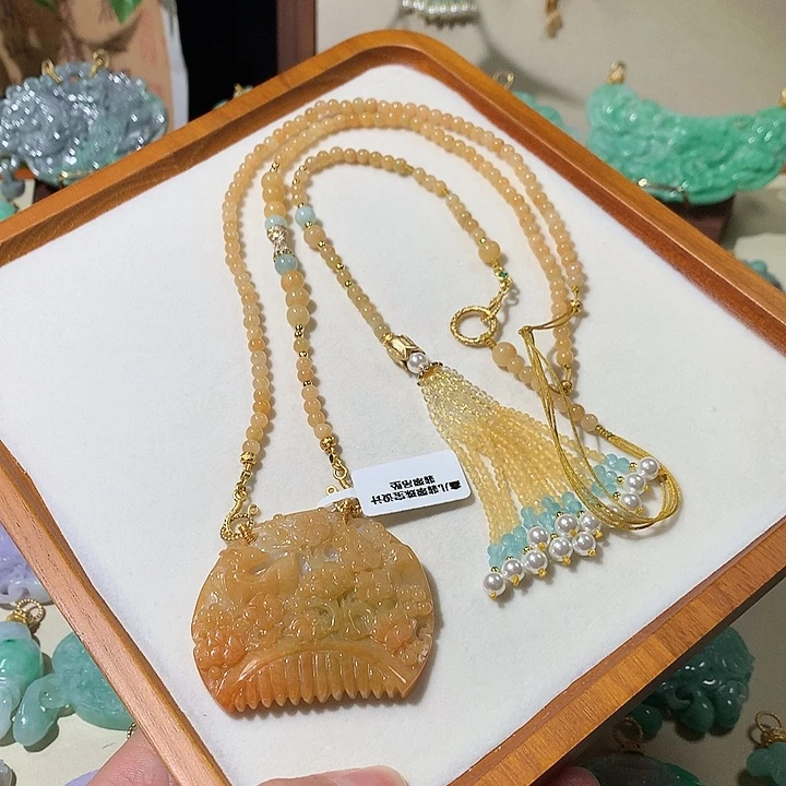 颈饰未镶嵌翡翠翡翠吊坠