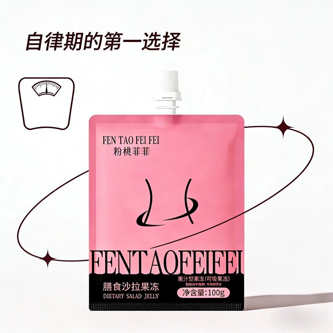 粉桃菲菲膳食沙拉果冻果汁型可吸果冻