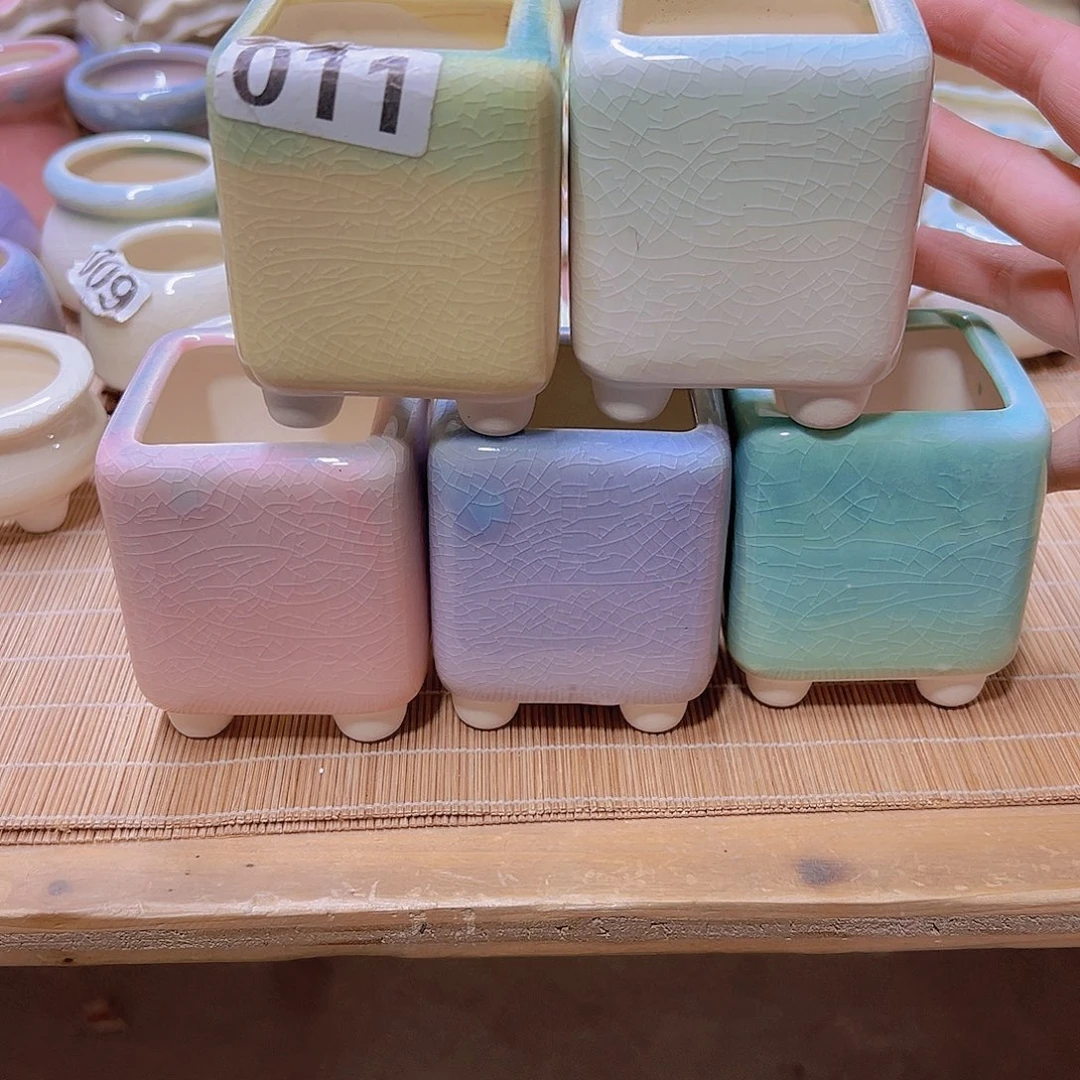 红陶陶瓷花盆当场满12包邮