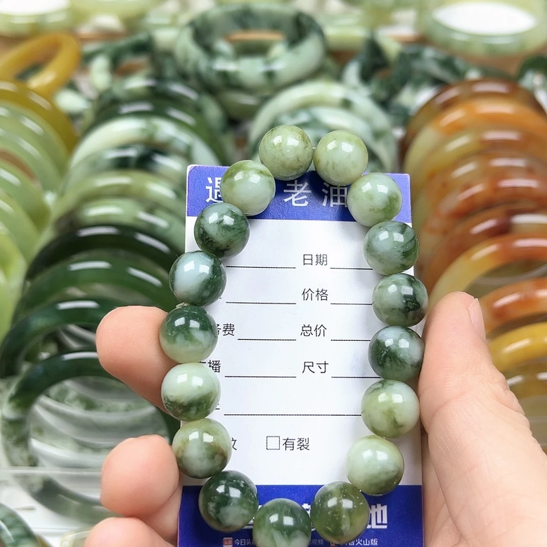 未镶嵌透闪石-蛇纹石玉手镯