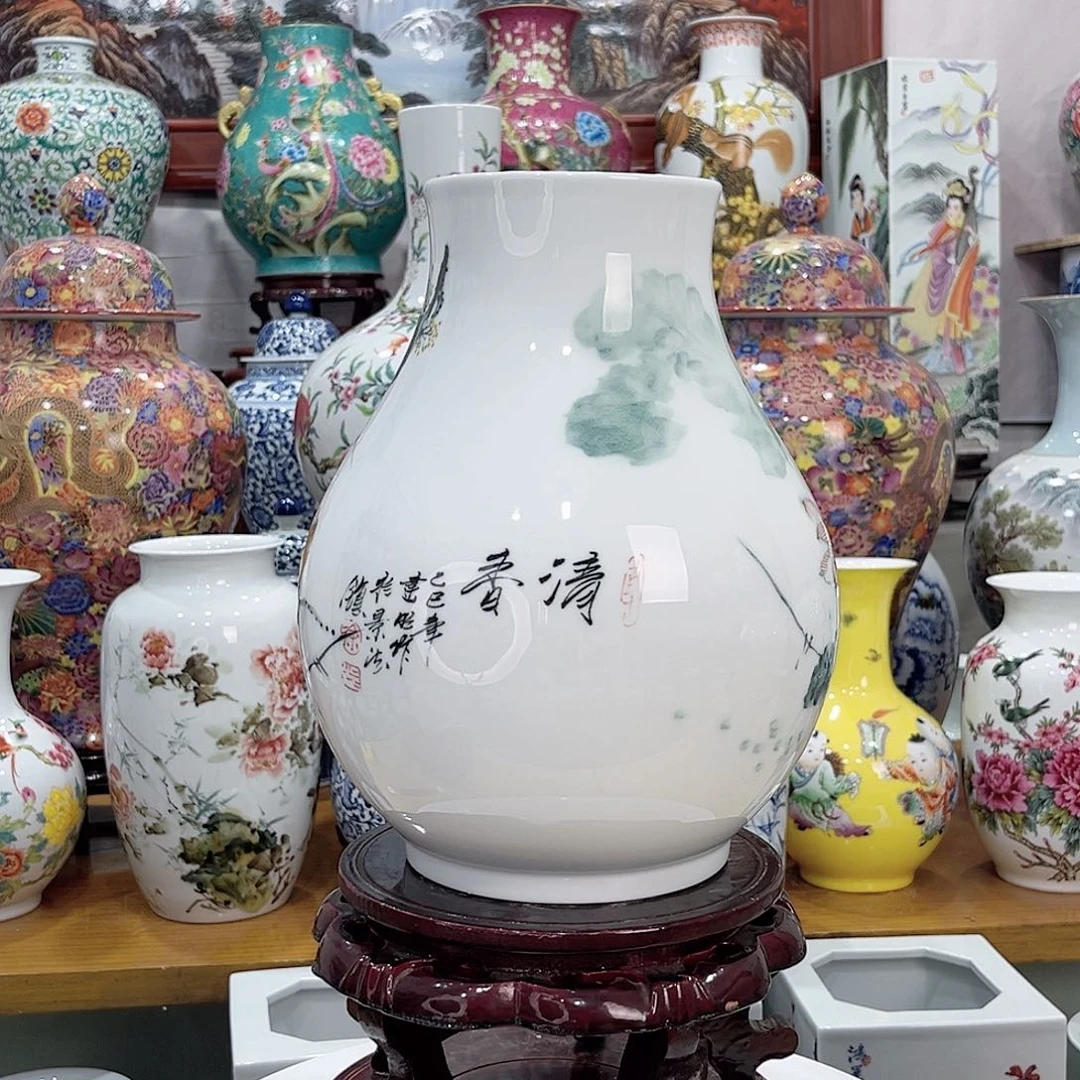 图***蓝摆件景德镇的陶瓷