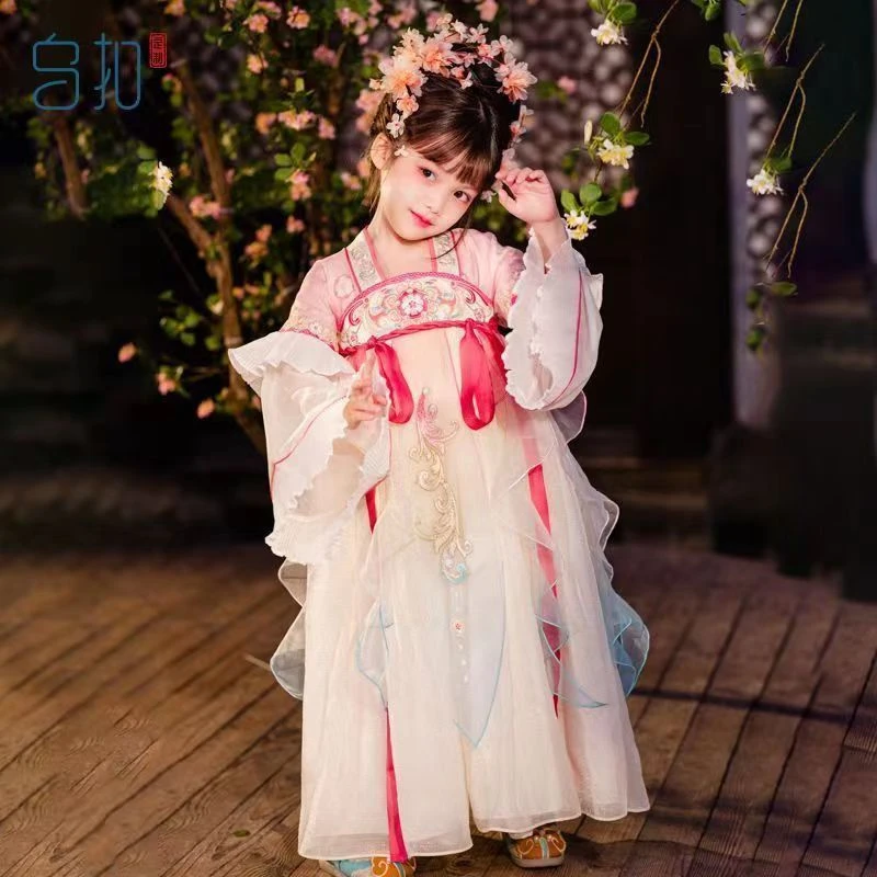 儿童汉服繁枝连衣裙
