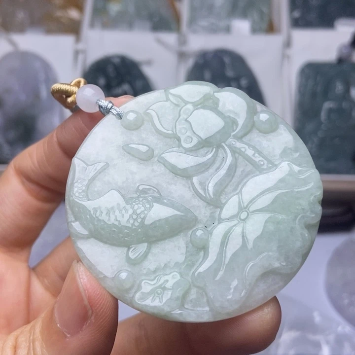 翡翠未镶嵌挂件翡翠