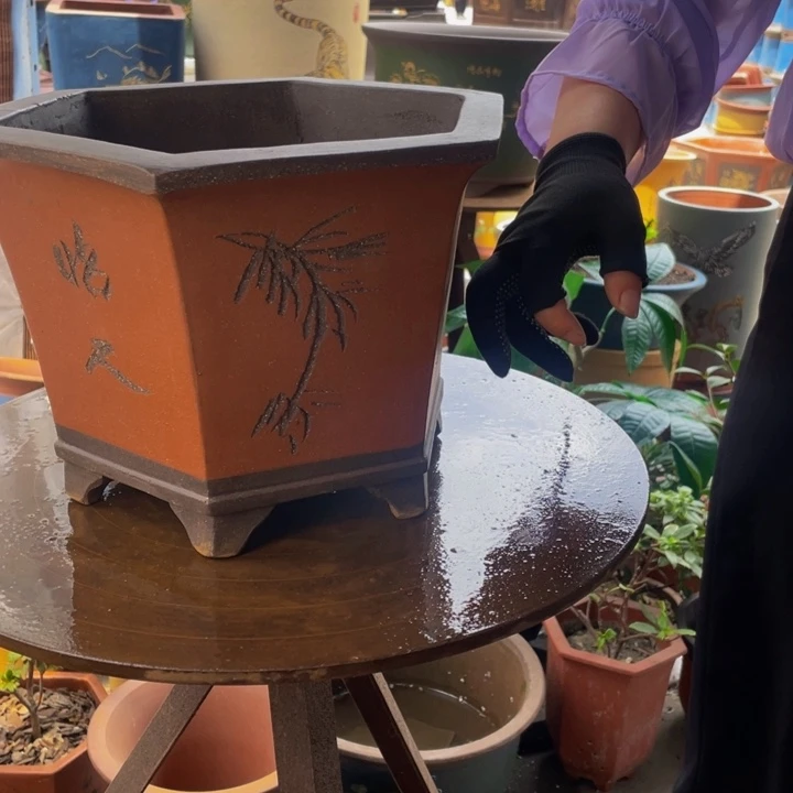 32红六方花盆花盆花盆