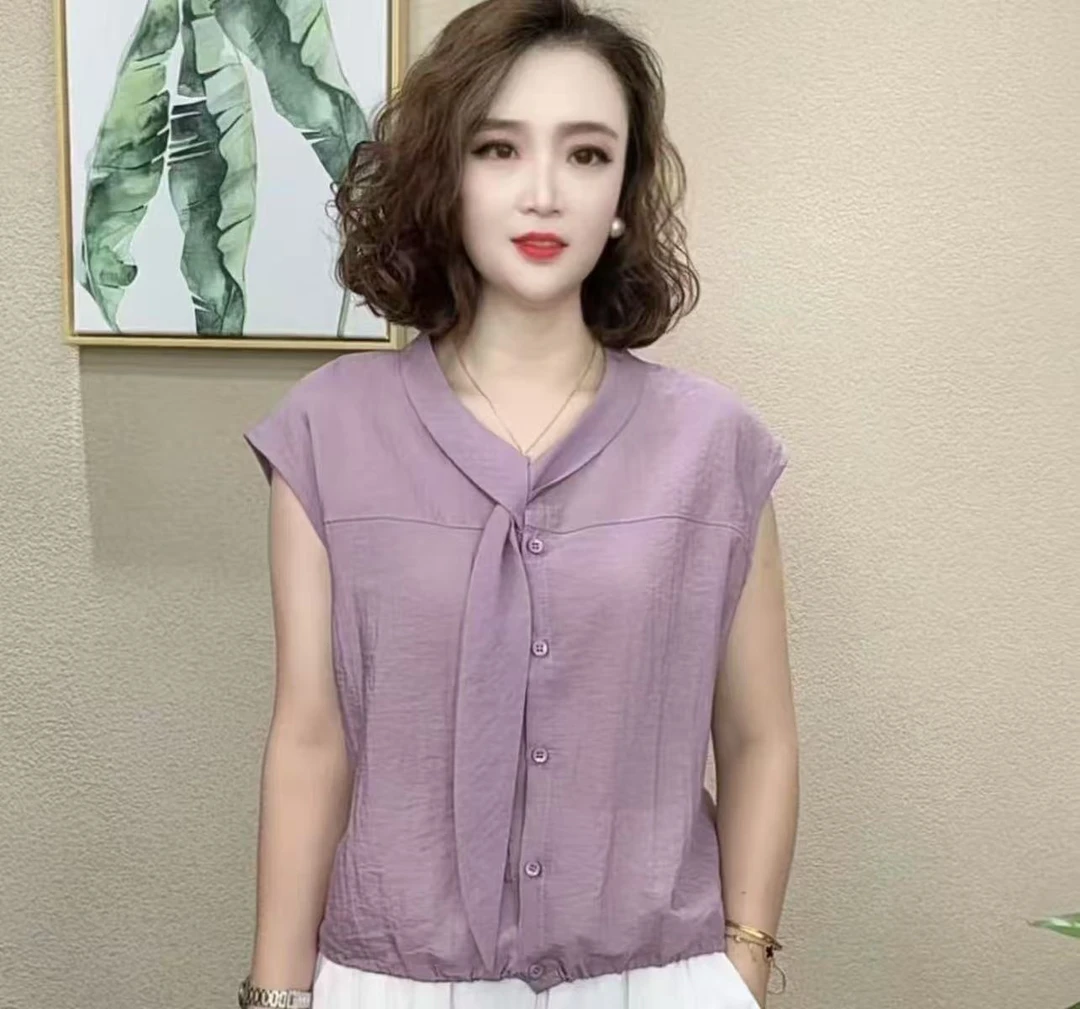 2025夏季新时尚洋气百搭减龄气质简约短袖女T恤宽松显瘦上衣6658