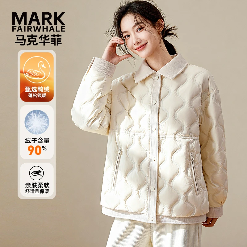 马克华菲衬衫廓形羽绒服-F54014A934