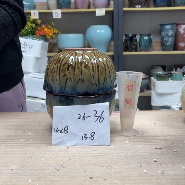 紫砂花盆多肉花盆微瑕36
