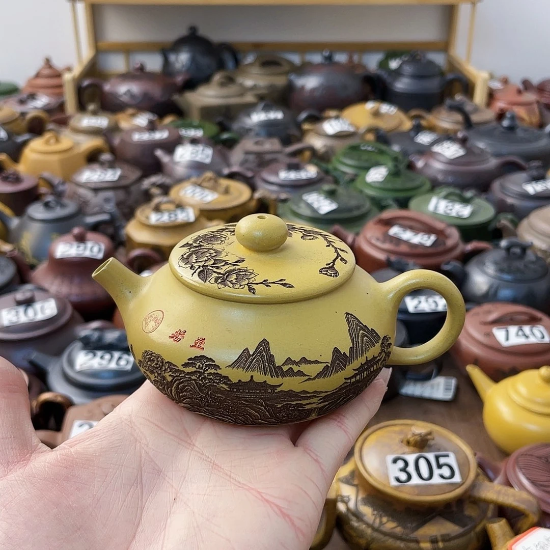 茶壶紫砂福**材紫砂微瑕