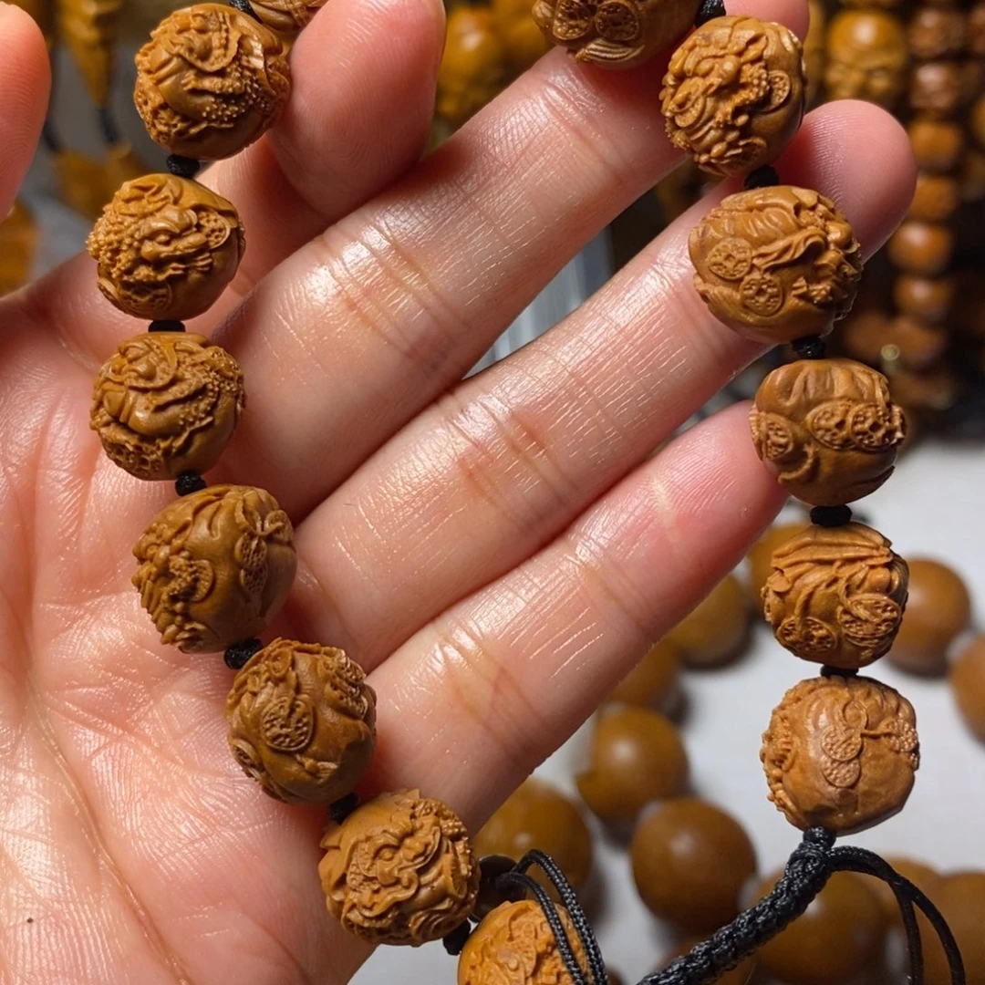 橄榄核手串/手链桃核金蟾1.2