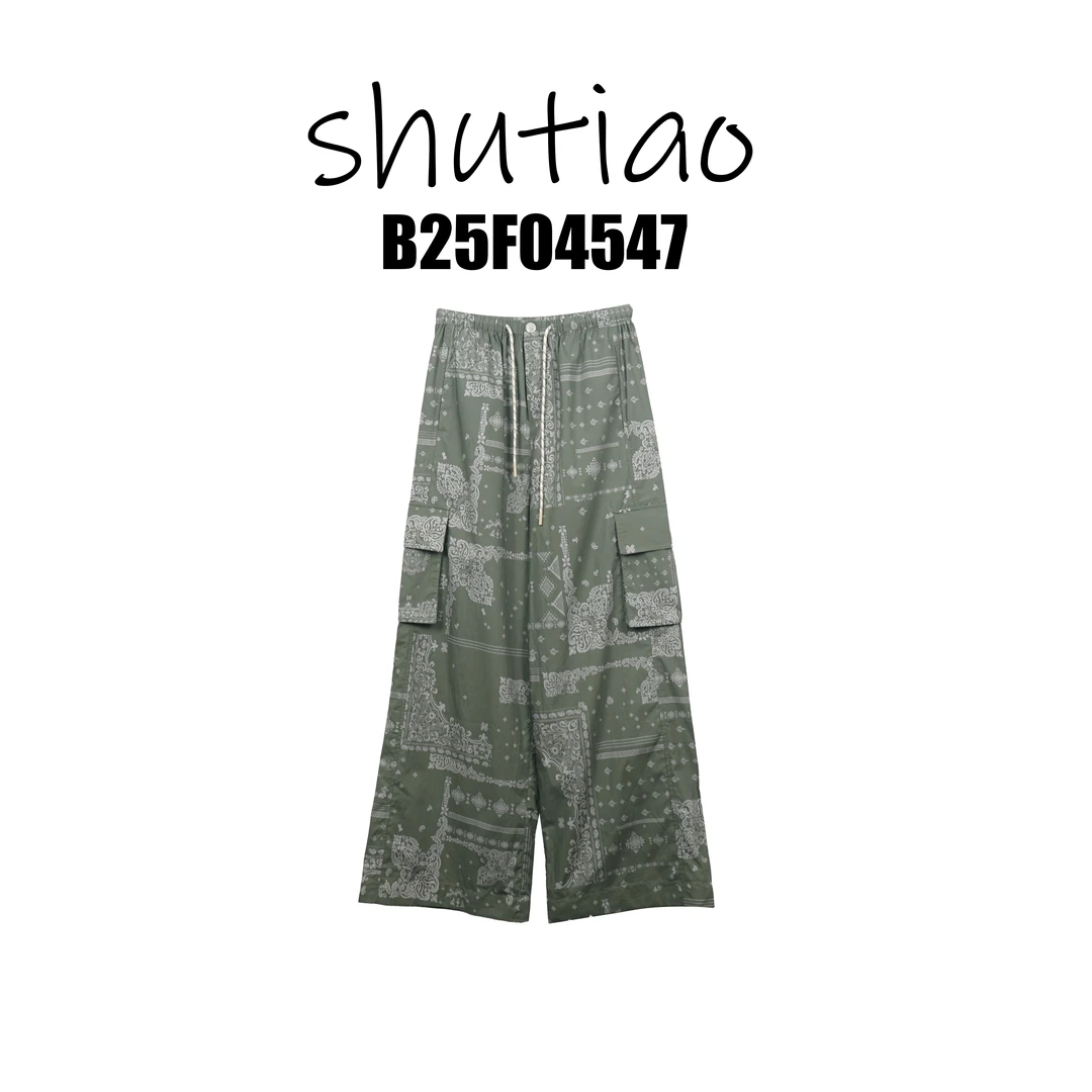 【SHUTIAO】2025夏季：新款小众设计款裤子B25F04547