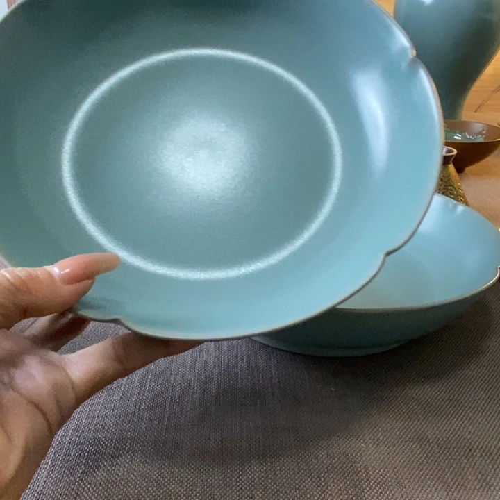 瓷片葵口盘一一一一一