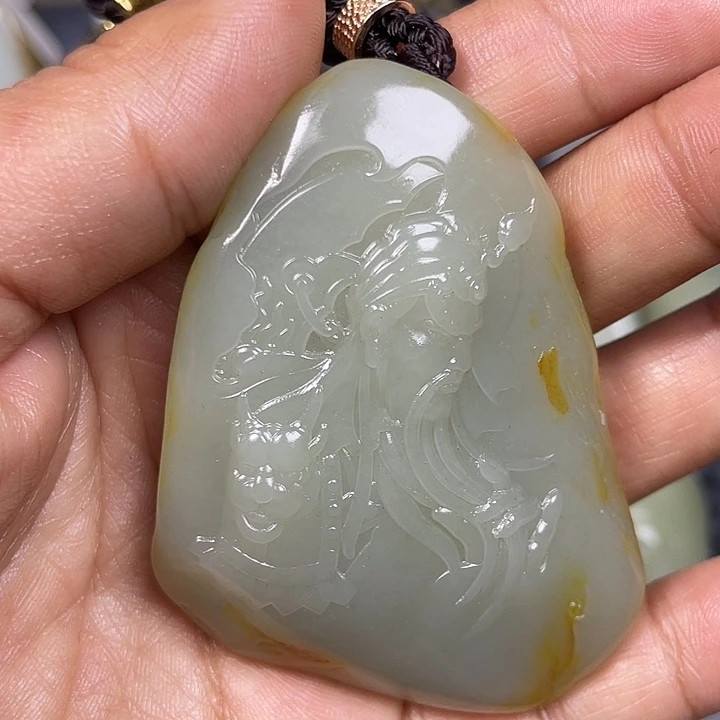 和田玉未镶嵌挂件