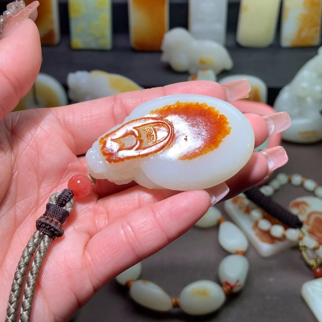 和田玉挂件未镶嵌可**风